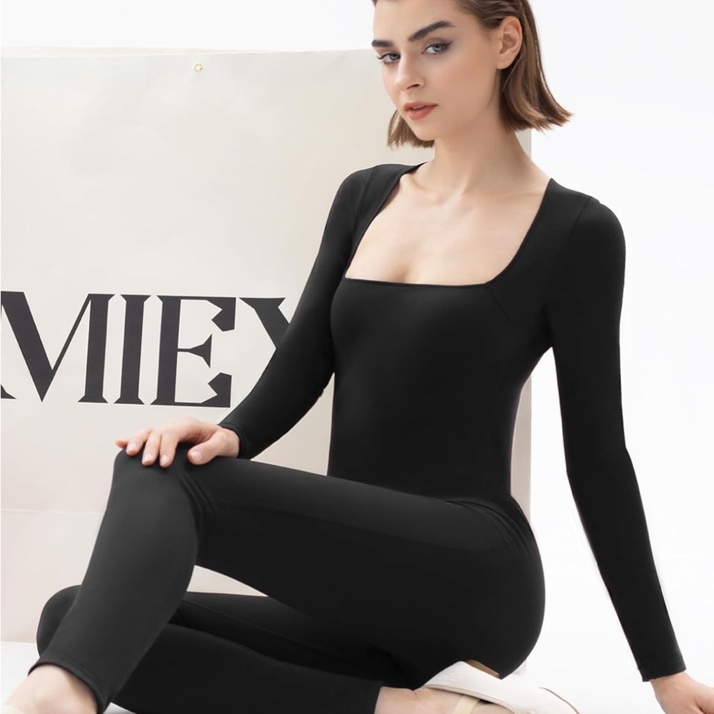 Black Long Sleeve Jumpsuit